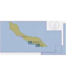 British Admiralty Nautical Chart 783: Curacao Sint Annabaai and Schottegat