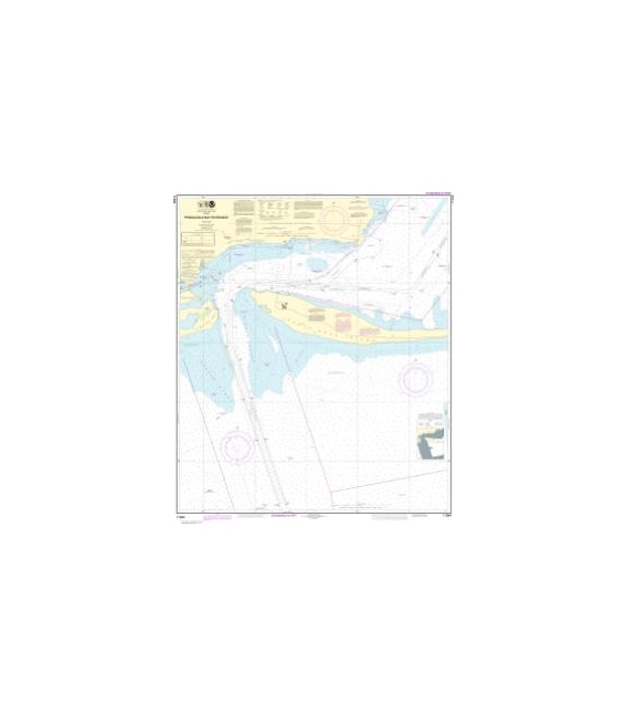 NOAA Chart 11384 Pensacola Bay Entrance