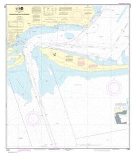 NOAA Chart 11384 Pensacola Bay Entrance