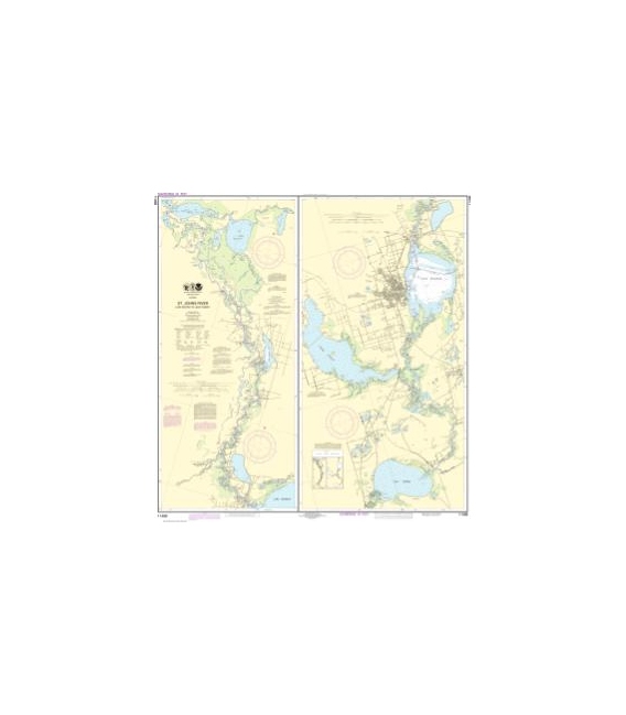 NOAA Chart 11498 St. Johns River Lake Dexter to Lake Harney