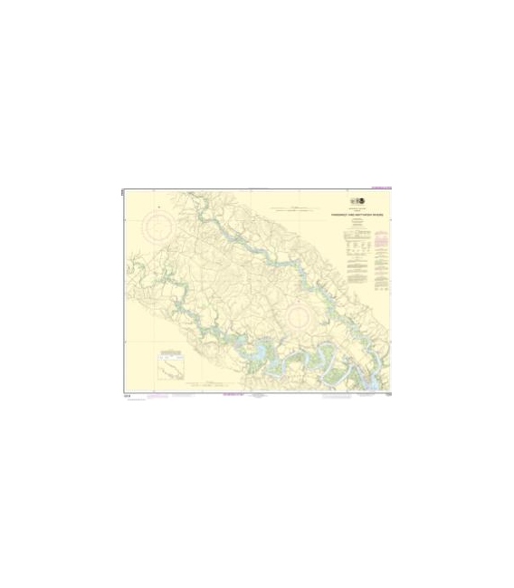 NOAA Chart 12244 Pamunkey And Mattaponi Rivers