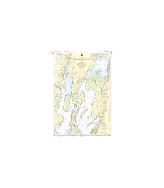 NOAA Chart 14781 Riviere Richelieu to South Hero Island