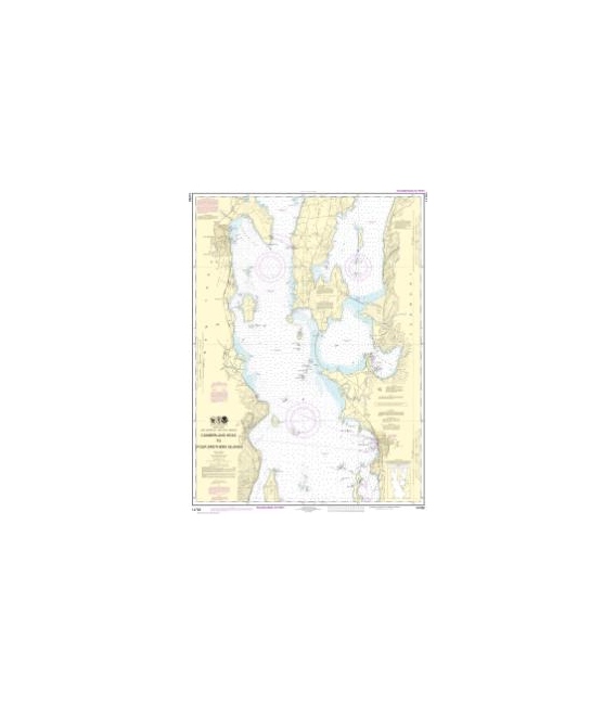 NOAA Chart 14782 Cumberland Head to Four Brothers Islands