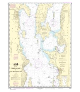 NOAA Chart 14782 Cumberland Head to Four Brothers Islands