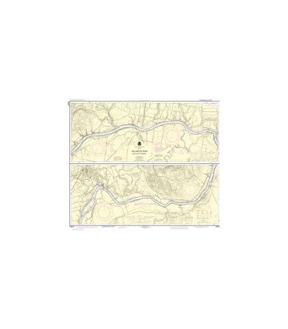 NOAA Chart 18529 Willamette River Walnut Eddy To Newburg