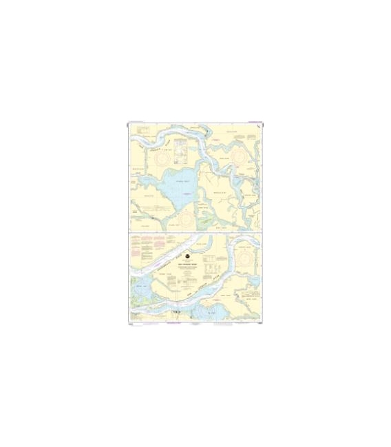 NOAA Chart 18660 San Joaquin River Stockton Deep Water Channel Antioch to Medford Island