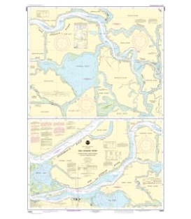 NOAA Chart 18660 San Joaquin River Stockton Deep Water Channel Antioch to Medford Island