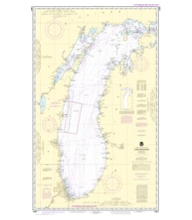NOAA Chart 14901 Lake Michigan (Mercator Projection)
