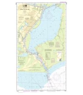 NOAA Chart 11342 Sabine Pass and Lake