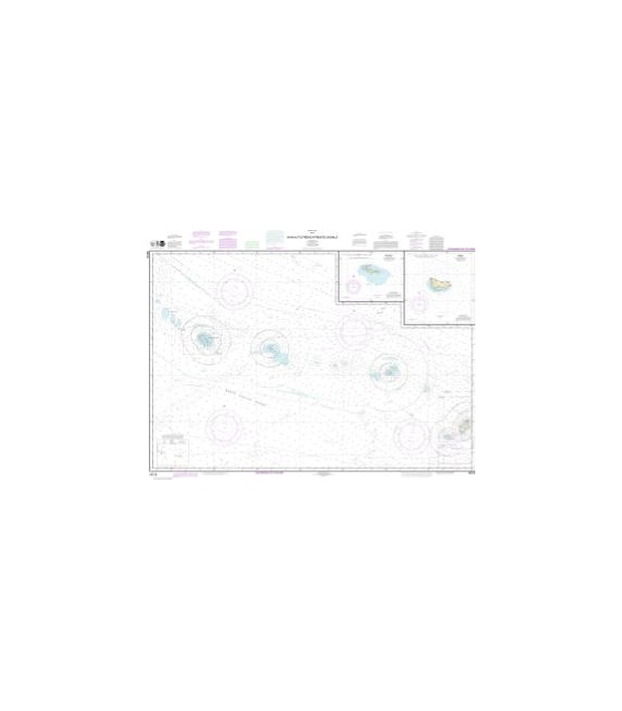 NOAA Chart 19016 Ni&lsquo - ihau to French Frigate Shoals - Necker Island - Nihoa