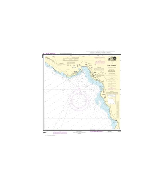 NOAA Chart 19331 Kailua Bay Island of Hawaii