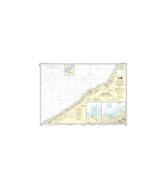 NOAA Chart 14823 Sturgeon Point to Twentymile Creek - Dunkirk Harbor - Barcelona Harbor