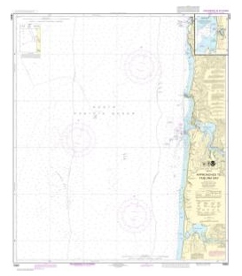 NOAA Chart 18561 Approaches to Yaquina Bay - Depoe Bay