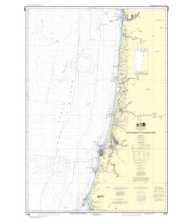 NOAA Chart 18580 Cape Blanco to Yaquina Head