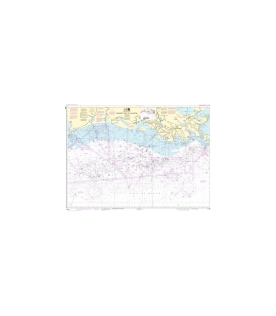 NOAA Chart 11340 Mississippi River to Galveston