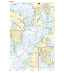 NOAA Chart 11416 Tampa Bay - Safety Harbor - St. Petersburg - Tampa