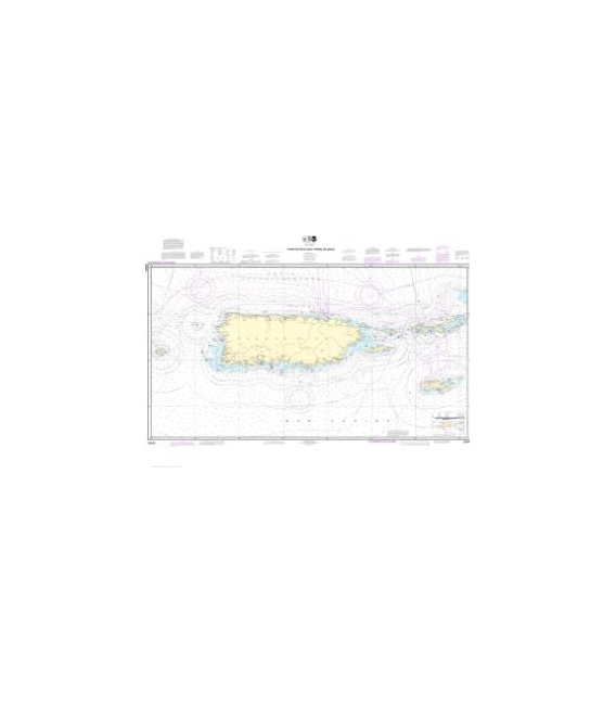 NOAA Chart 25640 Puerto Rico and Virgin Islands