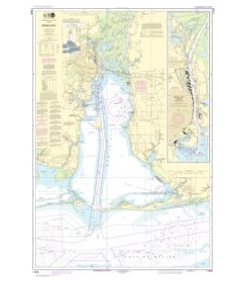 NOAA Chart 11376 Mobile Bay Mobile Ship Channel-Northern End