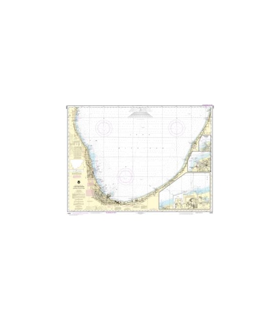 NOAA Chart 14905 Waukegan to South Haven - Michigan City - Burns International Harbor - New Buffalo