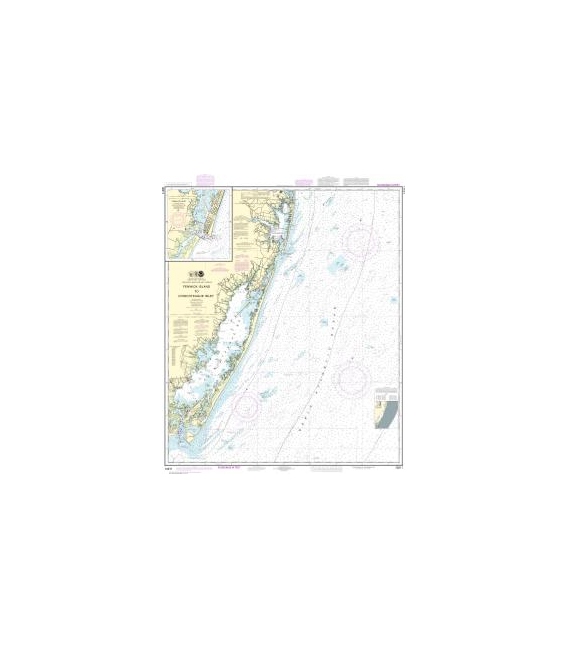 NOAA Chart 12211 Fenwick In to Chincoteague Inlet - Ocean City Inlet