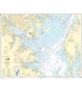 NOAA Chart 12278 Chesapeake Bay Approaches to Baltimore Harbor