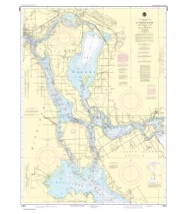 NOAA Chart 14883 St. Marys River - Munuscong Lake to Sault Ste. Marie