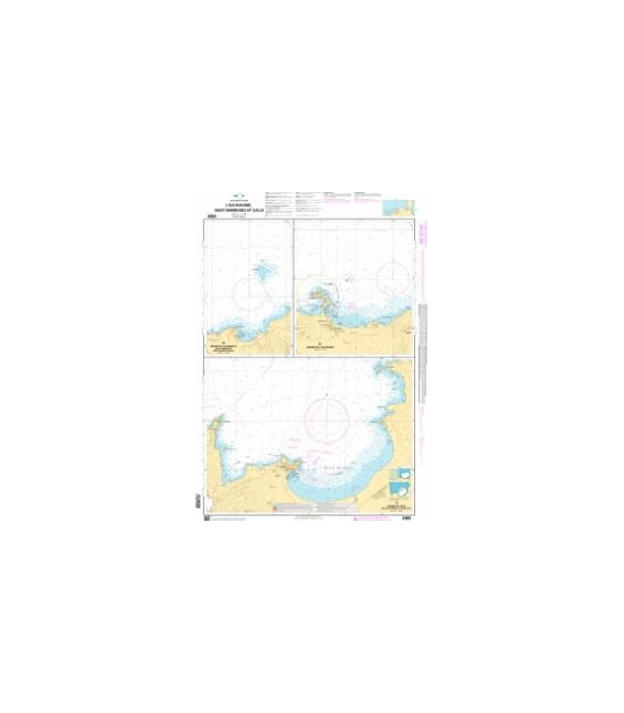 OceanGrafix French (SHOM) Nautical Chart 6980 LÎle-Rousse, SantAmbrogio et Calvi