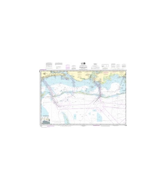 NOAA Chart 11373 Mississippi Sound and approaches Dauphin Island to Cat Island