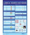 IJ223E - Wall Chart: IMDG Code Labels, Marks & Signs, 2022 Edition