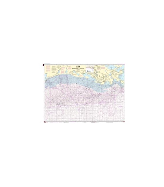 NOAA Chart 1116A Mississippi River to Galveston (Oil and Gas Leasing Areas)