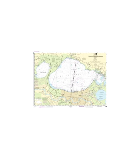 NOAA Chart 11369 Lakes Pontchartrain and Maurepas