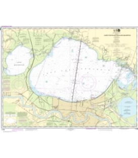 NOAA Chart 11369 Lakes Pontchartrain and Maurepas