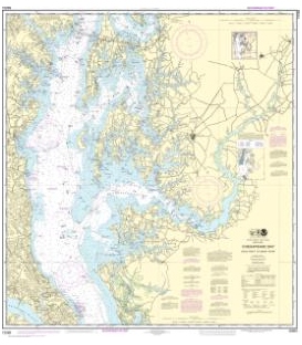 NOAA Chart 12263 Chesapeake Bay Cove Point to Sandy Point