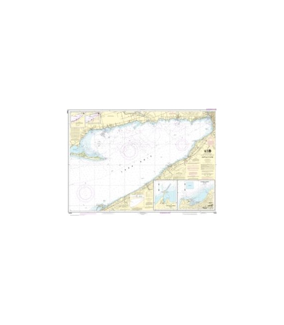 NOAA Chart 14838 Buffalo to Erie - Dunkirk - Barcelona Harbor