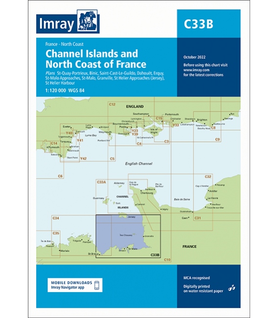 Imray Chart C33B Channel Islands (South)
