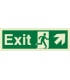 4362 Exit + Running man symbol + arrow diagonally up right