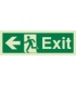 4367 Exit + Running man symbol + arrow left 