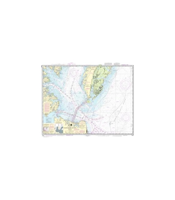 NOAA Chart 12221 Chesapeake Bay Entrance
