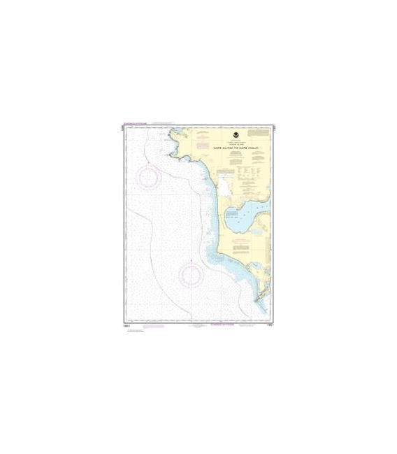 NOAA Chart 16601 Cape Alitak to Cape lkolik