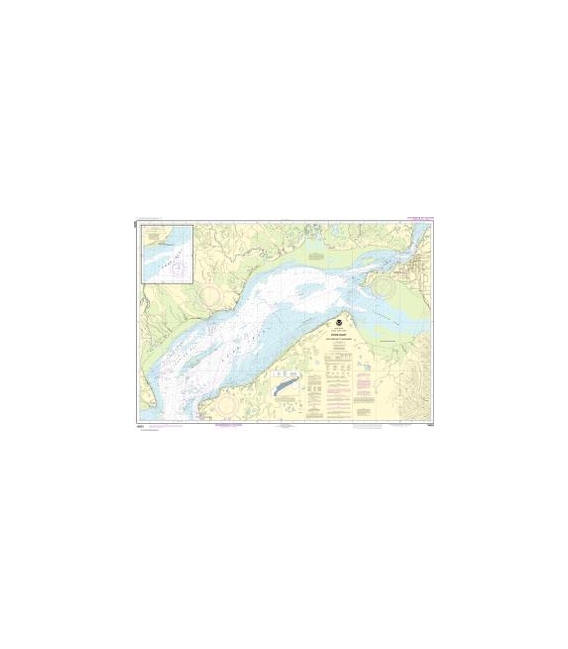NOAA Chart 16663 Cook Inlet-East Foreland to Anchorage - North Foreland