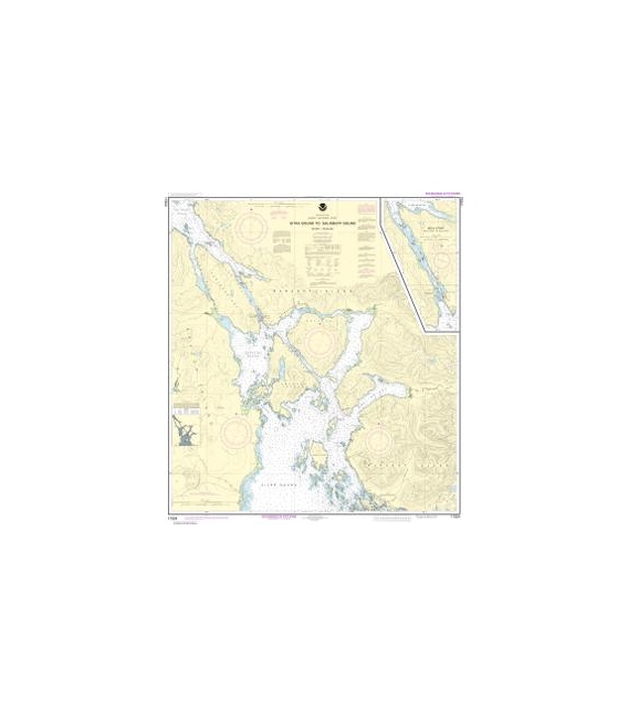 NOAA Chart 17324 Sitka Sound to Salisbury Sound, Inside Passage - Neva Str.-Neva Pt. to Zeal Pt.