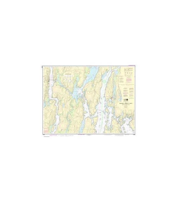 NOAA Chart 13296 Boothbay Harbor to Bath, Including Kennebec River