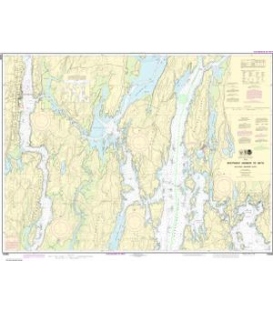 NOAA Chart 13296 Boothbay Harbor to Bath, Including Kennebec River