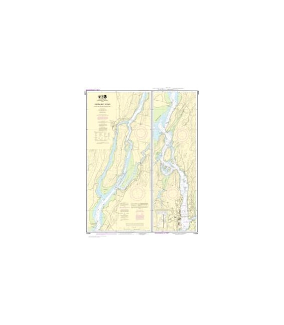 NOAA Chart 13298 Kennebec River Bath to Courthouse Point