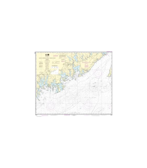 NOAA Chart 13325 Quaddy Narrows to Petit Manan lsland