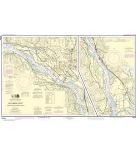 NOAA Chart 18524 Columbia River Crims Island to Saint Helens