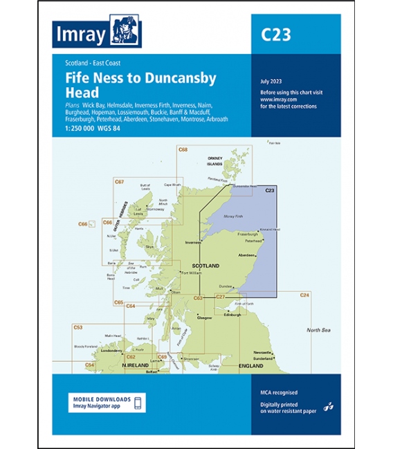 Imray Chart C23 Fife Ness to Moray Firth