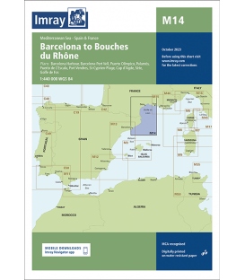 Imray Chart M14: Barcelona to Bouches du Rhône 