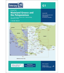 Imray Chart G1 Mainland Greece and the Peloponnisos, Jan 2024 Edition