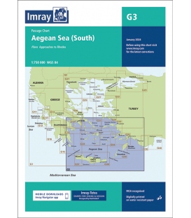 Imray Chart G3: Aegean Sea (South), Jan 2024 Edition